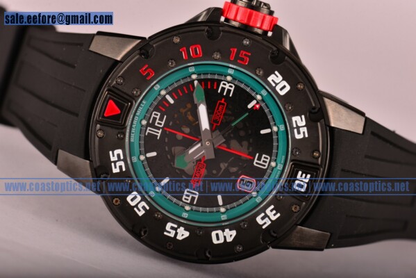 Richard Mille Perfect Replica RM028 Watch PVD Green Bezel